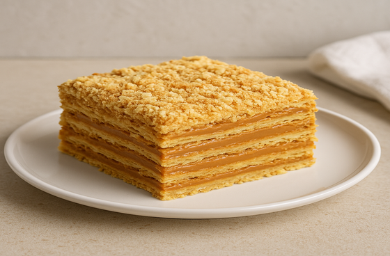 Наполеон с варёной сгущёнкой